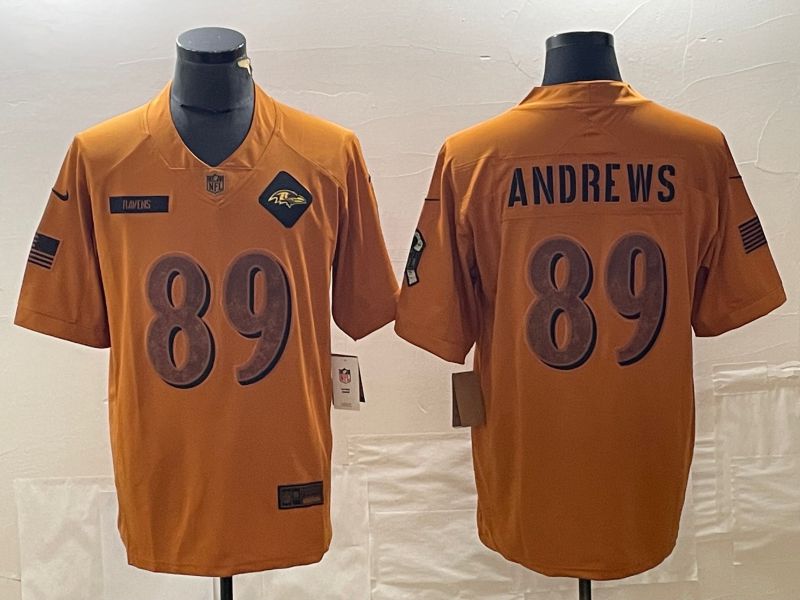 Men Baltimore Ravens #89 Andrews brown Nike 2023 Salute To Service Limited NFL Jersey->women nfl jersey->Women Jersey